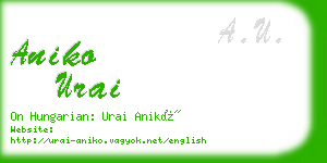 aniko urai business card